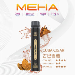 MEHA XBAR 小黑條 7000 Puffs 一次性電子煙